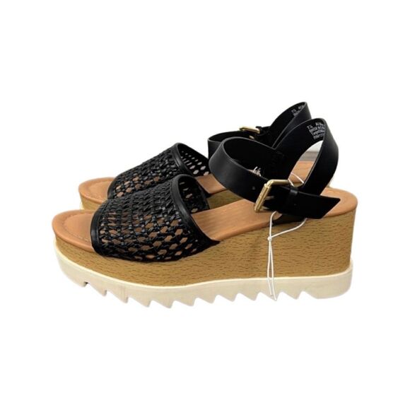 NWB Universal Thread Alba Sandals Black   - Picture 3 of 11